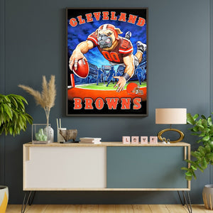 Cleveland Browns Football Team 30*40CM(Canvas) Full Round Drill Diamond Painting