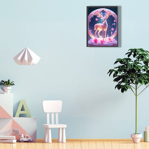 Fantasy Elk 30*40CM(Canvas) Full Round Drill Diamond Painting