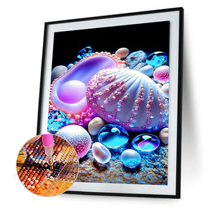 Dreamlike Beach Shells 30*40CM(Canvas) Full Round Drill Diamond Painting