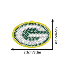 Load image into Gallery viewer, DIY Gem Keychains Double Sided Rugby Badge Craft Hanging Ornament
