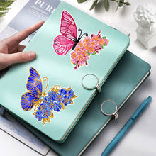 Load image into Gallery viewer, 4pcs DIY Diamond Mosaic Stickers for Kids Adult Gift (Flower Butterfly)
