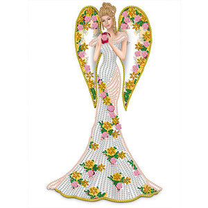 Elegant Lady 30*40CM(Canvas) Partial Special Shaped Drill Diamond Painting