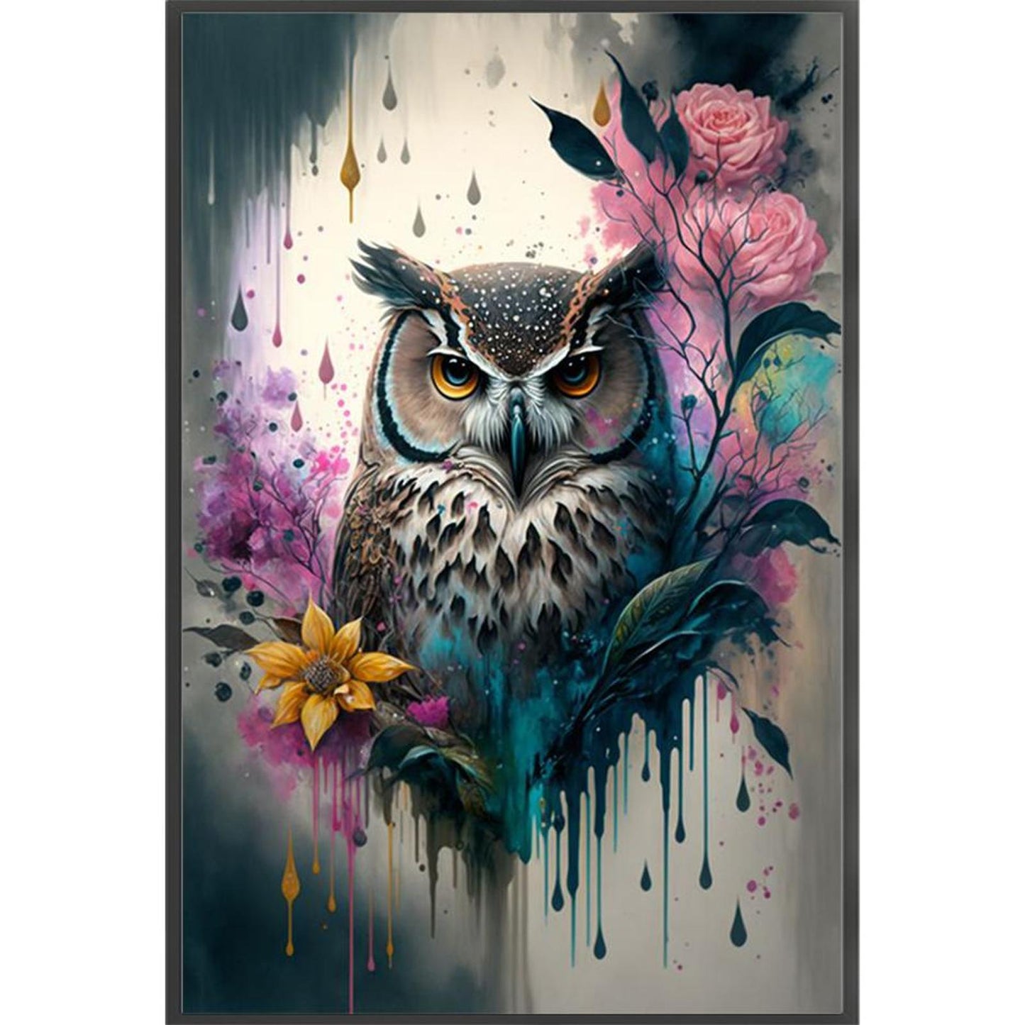 Owl - Full 11CT Stamped Cross Stitch 40x60CM - Yishu