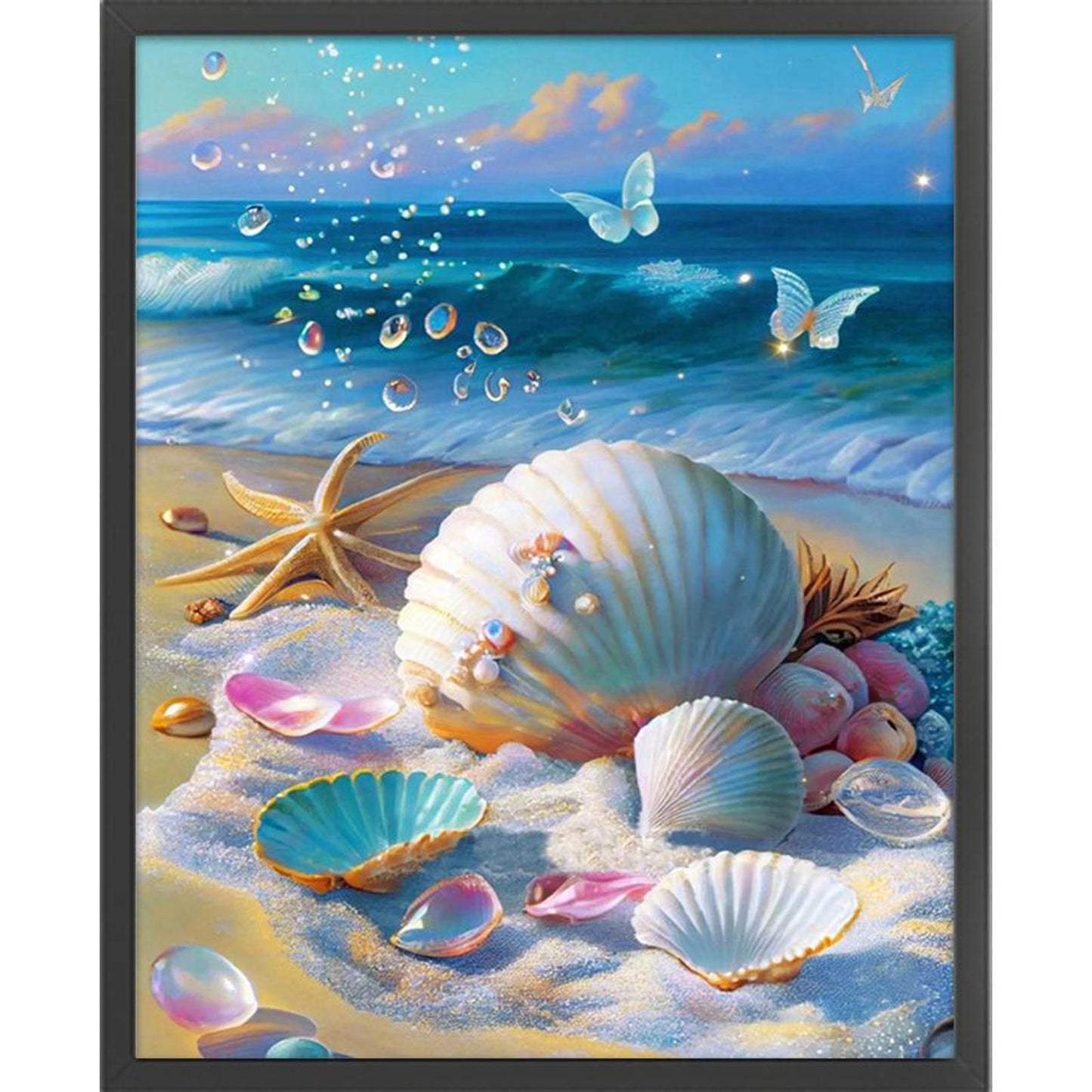 Beach Shells - Full 11CT Counted Cross Stitch 40x50CM - Huacan