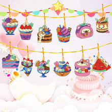 Load image into Gallery viewer, 12pcs DIY Crystal Diamond Pendant Paint by Number Single-sided for Gift (GS218)
