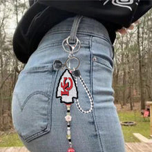 Load image into Gallery viewer, DIY Diamond Art Keychains Craft Rugby Team Badge Hanging Ornament
