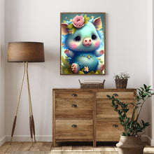 Load image into Gallery viewer, Cartoon Zodiac Animal - Pig 30*40CM(Canvas) Full Round Drill Diamond Painting
