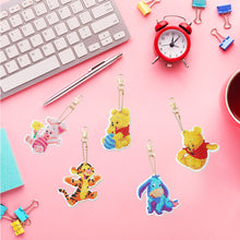 Load image into Gallery viewer, 5pcs DIY Diamond Art Keychains Handmade Cartoon Craft Hanging Ornament
