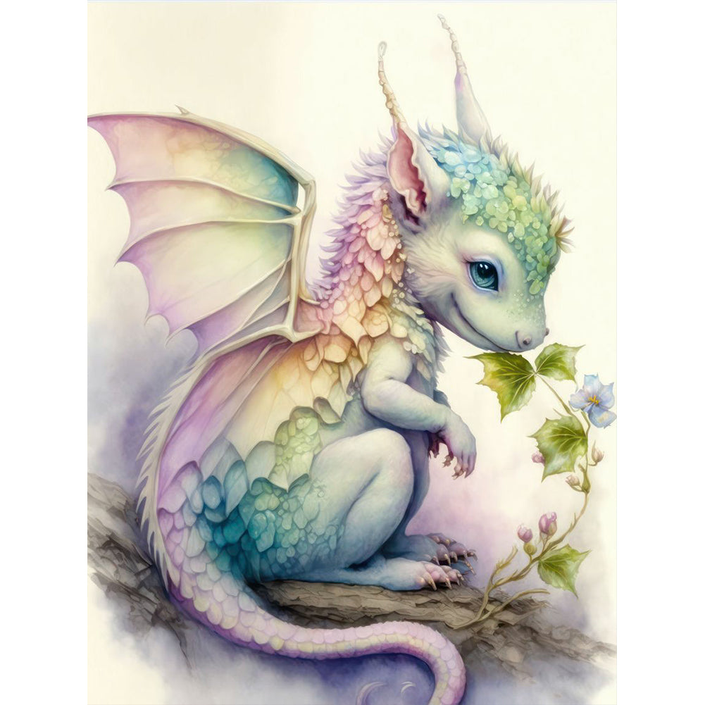 Little Dragon 30*40CM(Canvas) Full Round Drill Diamond Painting