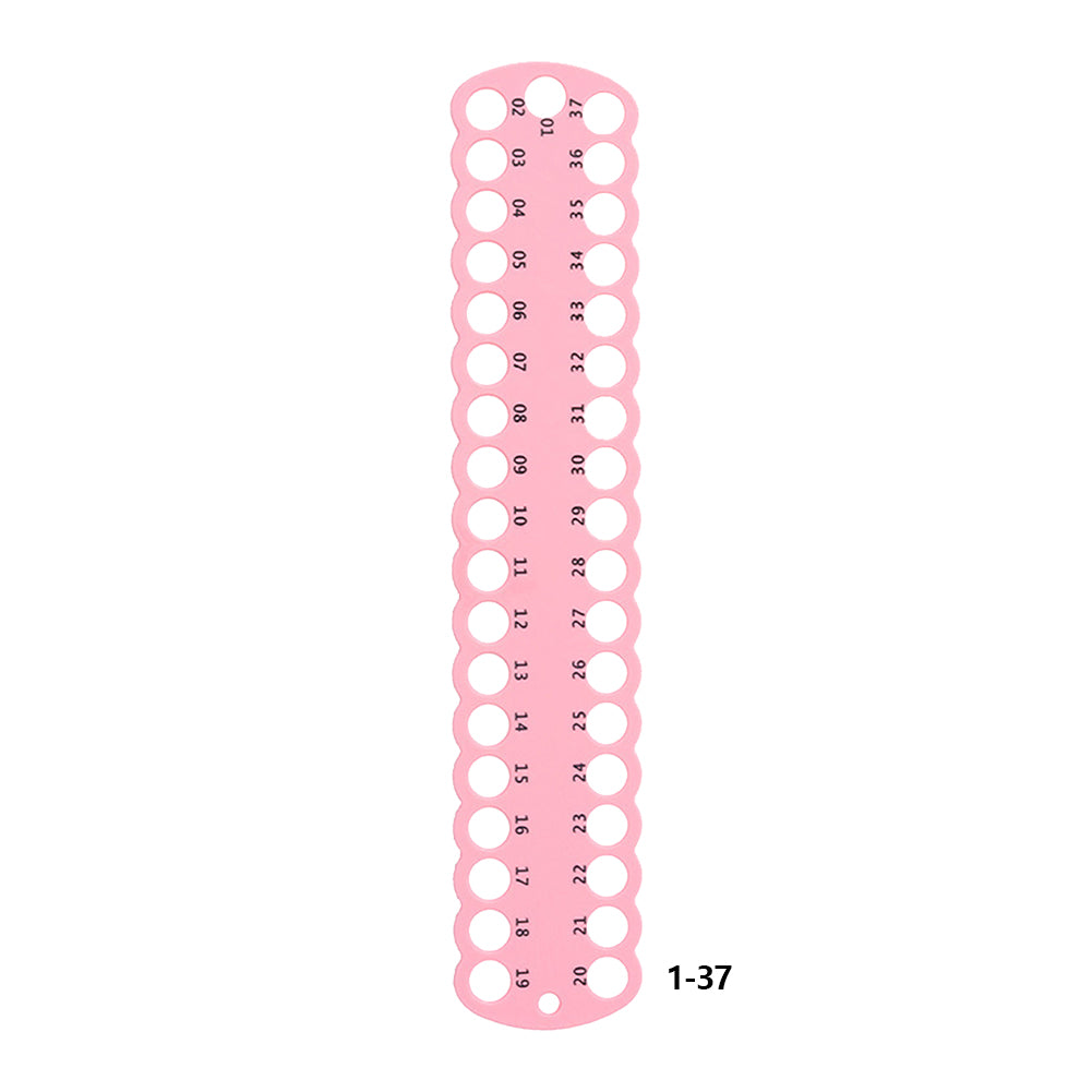 3PCS Cross Stitch Thread Holder PC 37-Hole for DIY Sewing Storage (Pink)