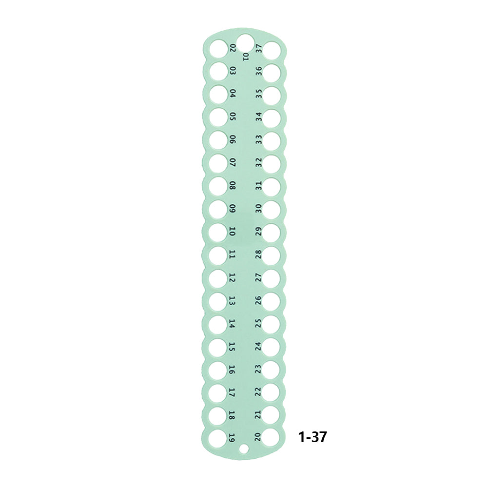 3PCS Cross Stitch Thread Holder PC 37-Hole for DIY Sewing Storage (Green)