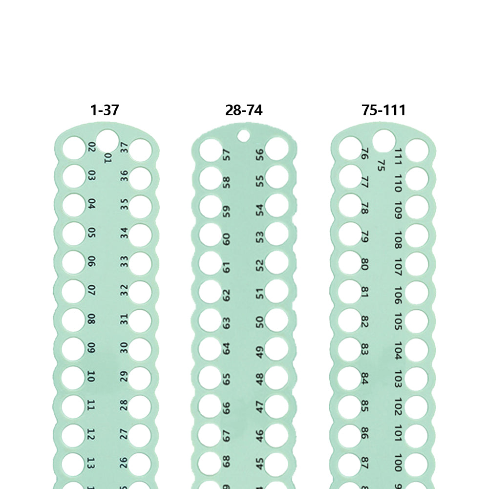 3PCS Cross Stitch Thread Holder PC 37-Hole for DIY Sewing Storage (Green)