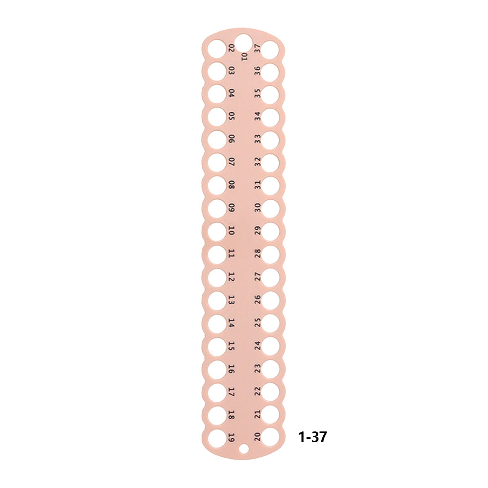 3PCS Cross Stitch Thread Holder PC 37-Hole for DIY Sewing Storage (Beige)