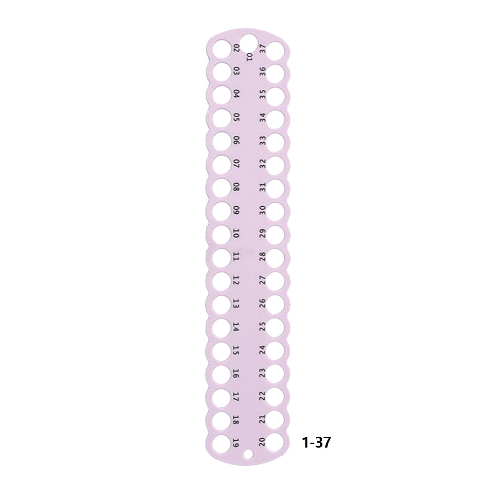 3PCS Cross Stitch Thread Holder PC 37-Hole for DIY Sewing Storage (Light Purple)