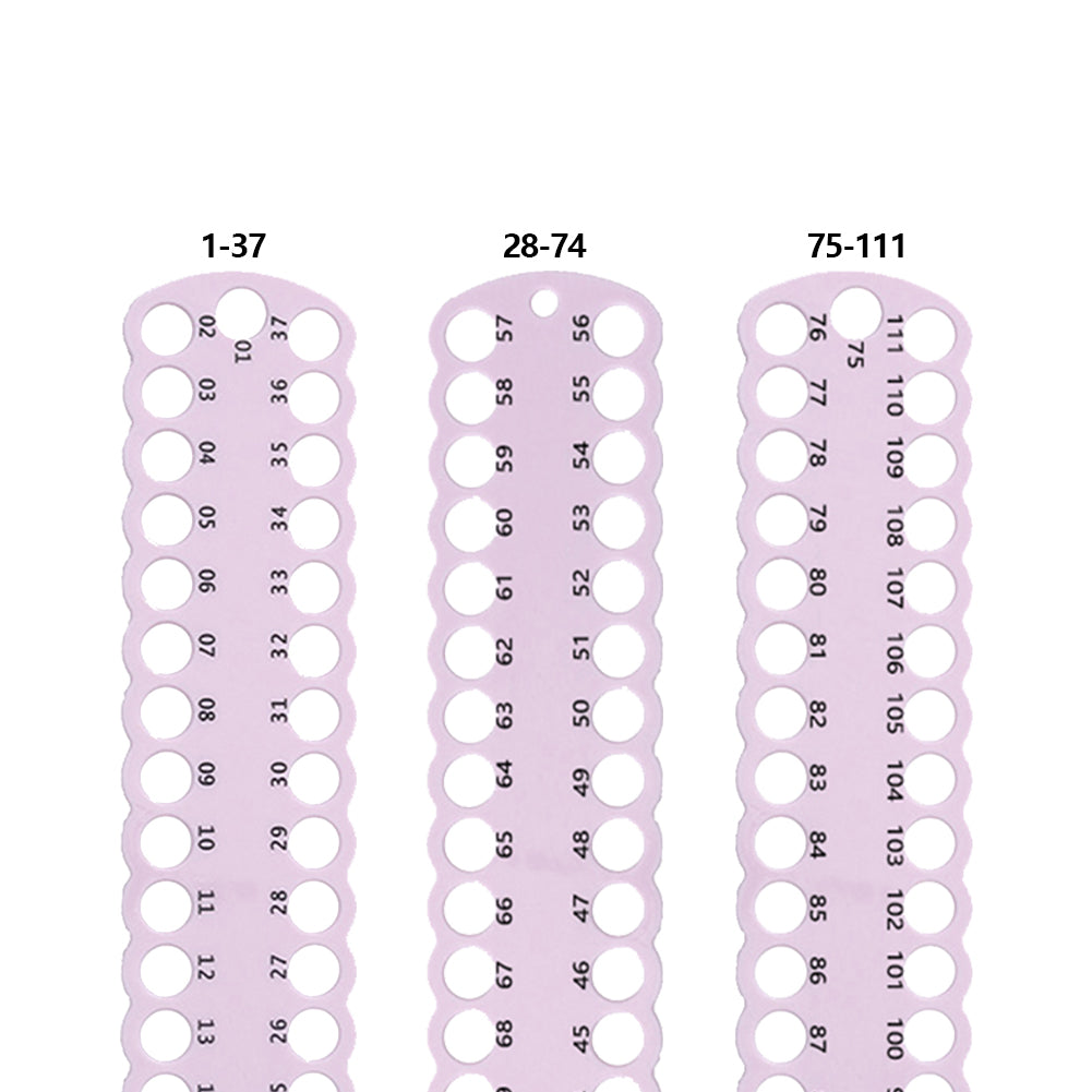 3PCS Cross Stitch Thread Holder PC 37-Hole for DIY Sewing Storage (Light Purple)