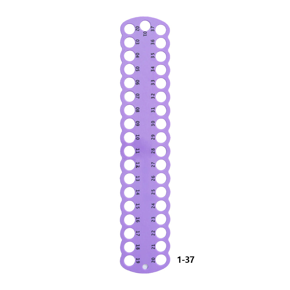 3PCS Cross Stitch Thread Holder PC 37-Hole for DIY Sewing Storage (Violet)