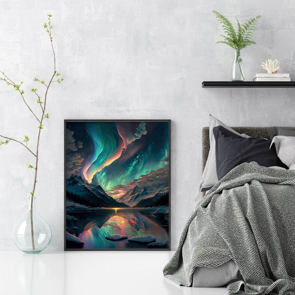 Aurora - Full 11CT Stamped Cross Stitch 40x50CM - Diy