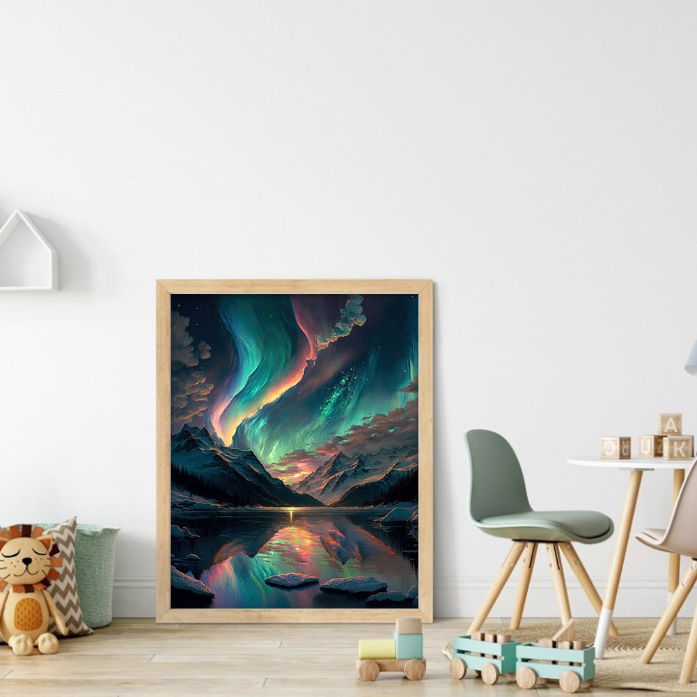 Aurora - Full 11CT Stamped Cross Stitch 40x50CM - Diy