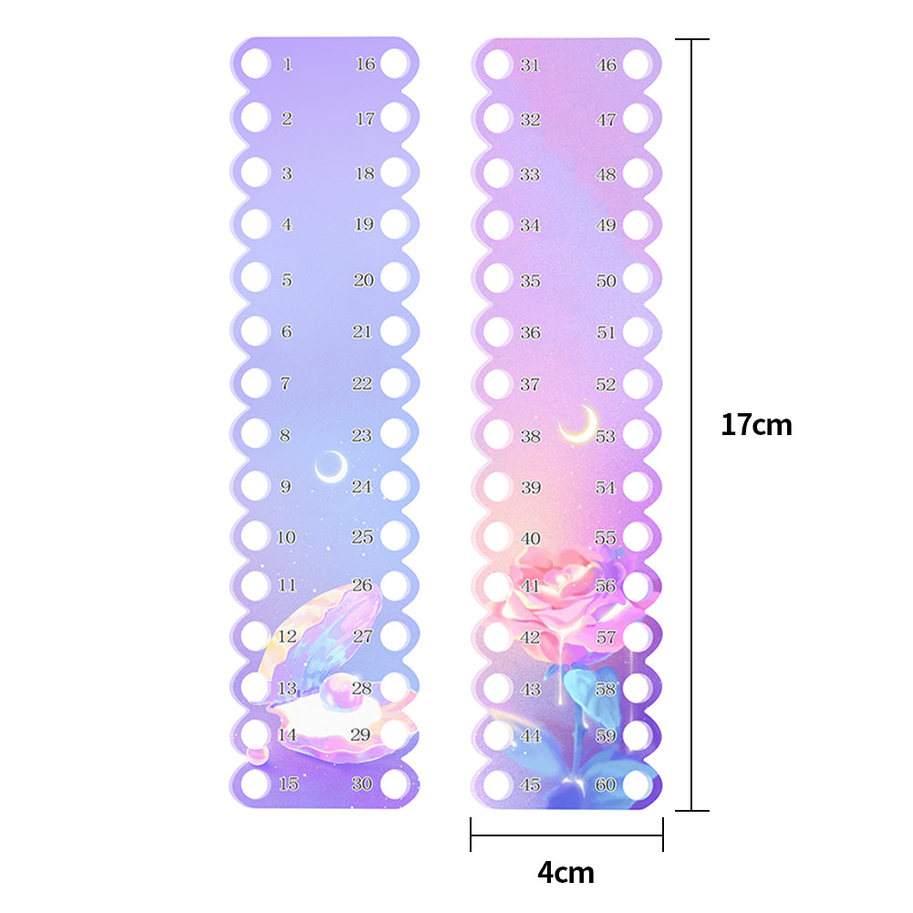 2PCS Row Line Tool Acrylic 30-Hole Yarn Organizer for Sewing Needlework Knitting