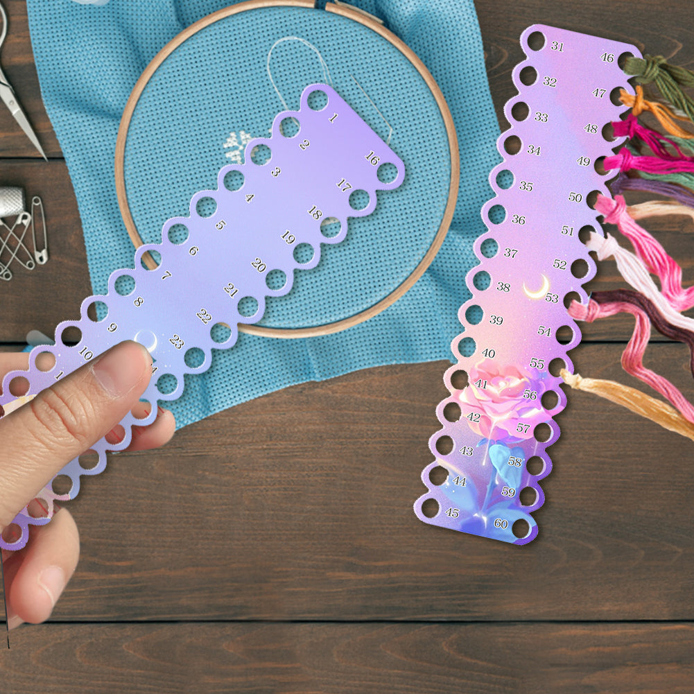 2PCS Row Line Tool Acrylic 30-Hole Yarn Organizer for Sewing Needlework Knitting