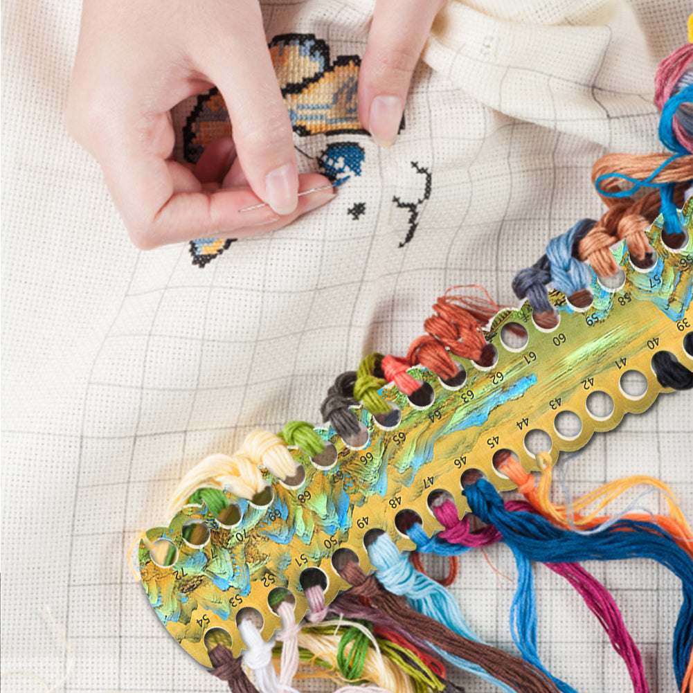 2PCS Row Line Tool Acrylic 36-Hole Yarn Organizer for Sewing Needlework Knitting