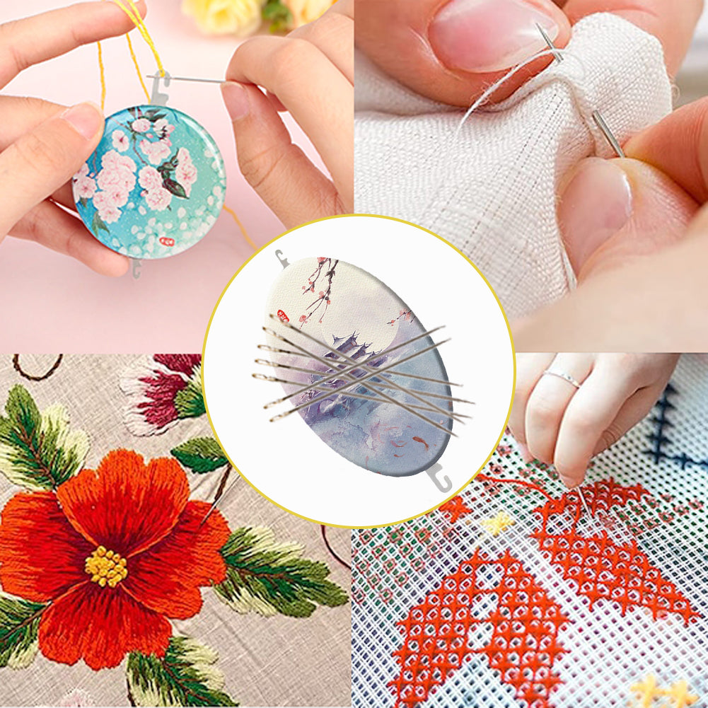 Attic Hook Needle Threader Hand Machine Sewing Tool for DIY Hand Sewing 5x8CM