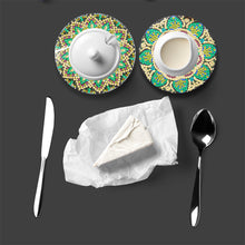 Load image into Gallery viewer, 6Pcs DIY Wood Cup Coasters with Holder for Tabletop Protection (Mandala)
