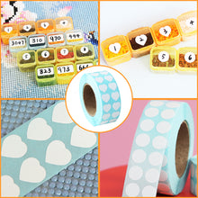 Load image into Gallery viewer, 3000 Pieces Blank Labels Small Labels for 5D DIY Diamond Painting (Heart shaped)
