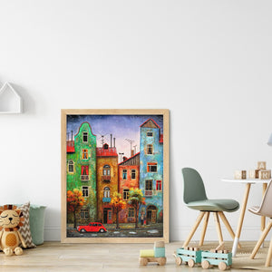 Huancan - House - 45*60CM 11CT 3 Stamped Cross Stitch