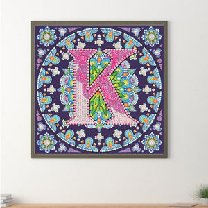 K Mandala 30*30CM(Canvas) Partial Special Shaped Drill Diamond Painting