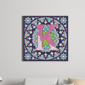 K Mandala 30*30CM(Canvas) Partial Special Shaped Drill Diamond Painting