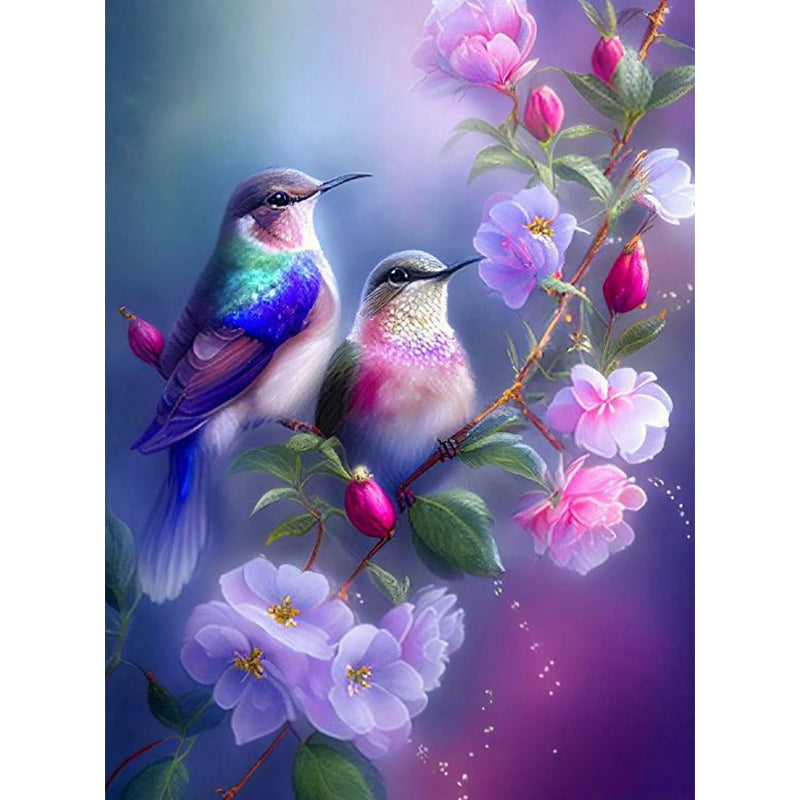 Birds - Full 11CT Stamped Cross Stitch 40x50CM - Jinlei