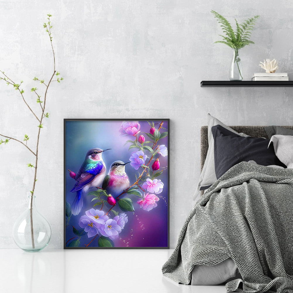 Birds - Full 11CT Stamped Cross Stitch 40x50CM - Jinlei