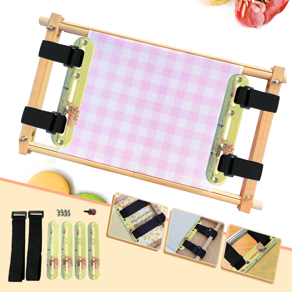 Cross Stitch Tool Side Clip Acrylic Stitching Side Tension Clip Set (Flower)