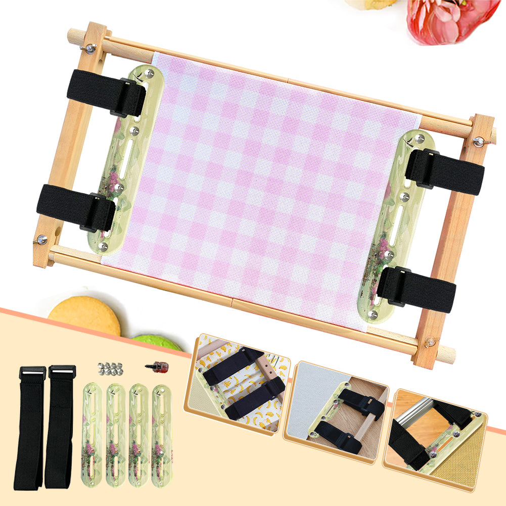 Cross Stitch Tool Side Clip Acrylic Stitching Side Tension Clip Set (Crane)