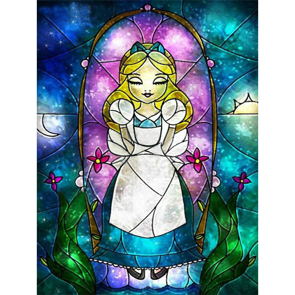 Girl 30*40CM Full Round Drill Diamond Painting