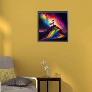 Dreamlike Rainbow World 30*30CM(Canvas) Full Round Drill Diamond Painting