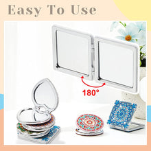 Load image into Gallery viewer, DIY Diamond Painting Makeup Mirror Double Side for Adult and Kids
