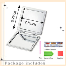 Load image into Gallery viewer, DIY Diamond Painting Makeup Mirror Double Side for Adult and Kids
