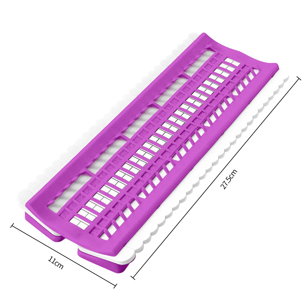 50-Position Floss Organizer Cross Stitch Embroidery Thread Organizer (Purple)