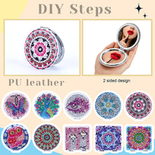 Load image into Gallery viewer, DIY Diamond Art Double Side Mosaic Makeup Mirror Art Craft Set (014)
