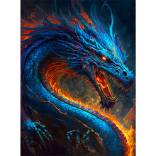 Load image into Gallery viewer, Western Blue Dragon 45*60CM(Canvas) Full Square Drill Diamond Painting

