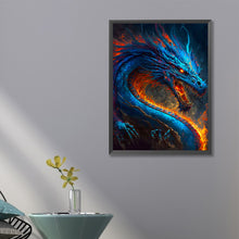 Load image into Gallery viewer, Western Blue Dragon 45*60CM(Canvas) Full Square Drill Diamond Painting
