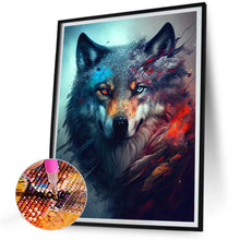 Load image into Gallery viewer, Stone Gray And Wolf 30*40CM(Canvas) Full Round Drill Diamond Painting
