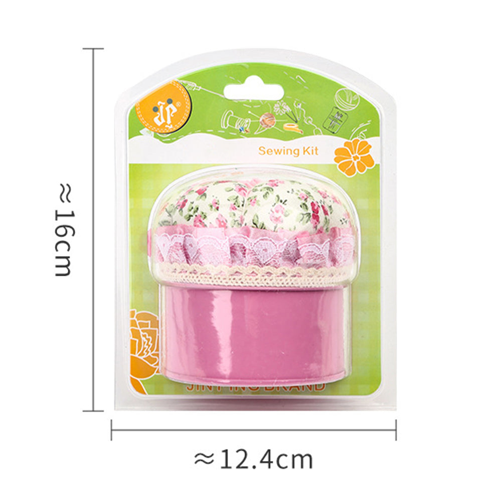 Needle Insert Sewing Tool Storage Box Needlework Tool Storage Box (Pink)
