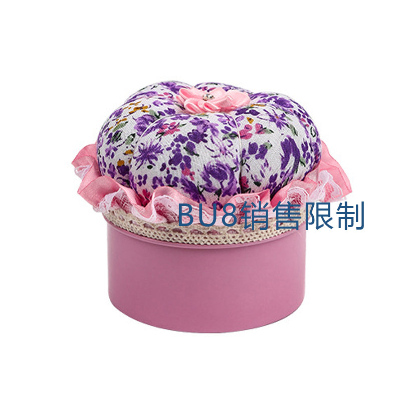 Needle Insert Sewing Tool Storage Box Needlework Tool Storage Box (Purple)