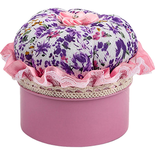 Needle Insert Sewing Tool Storage Box Needlework Tool Storage Box (Purple)