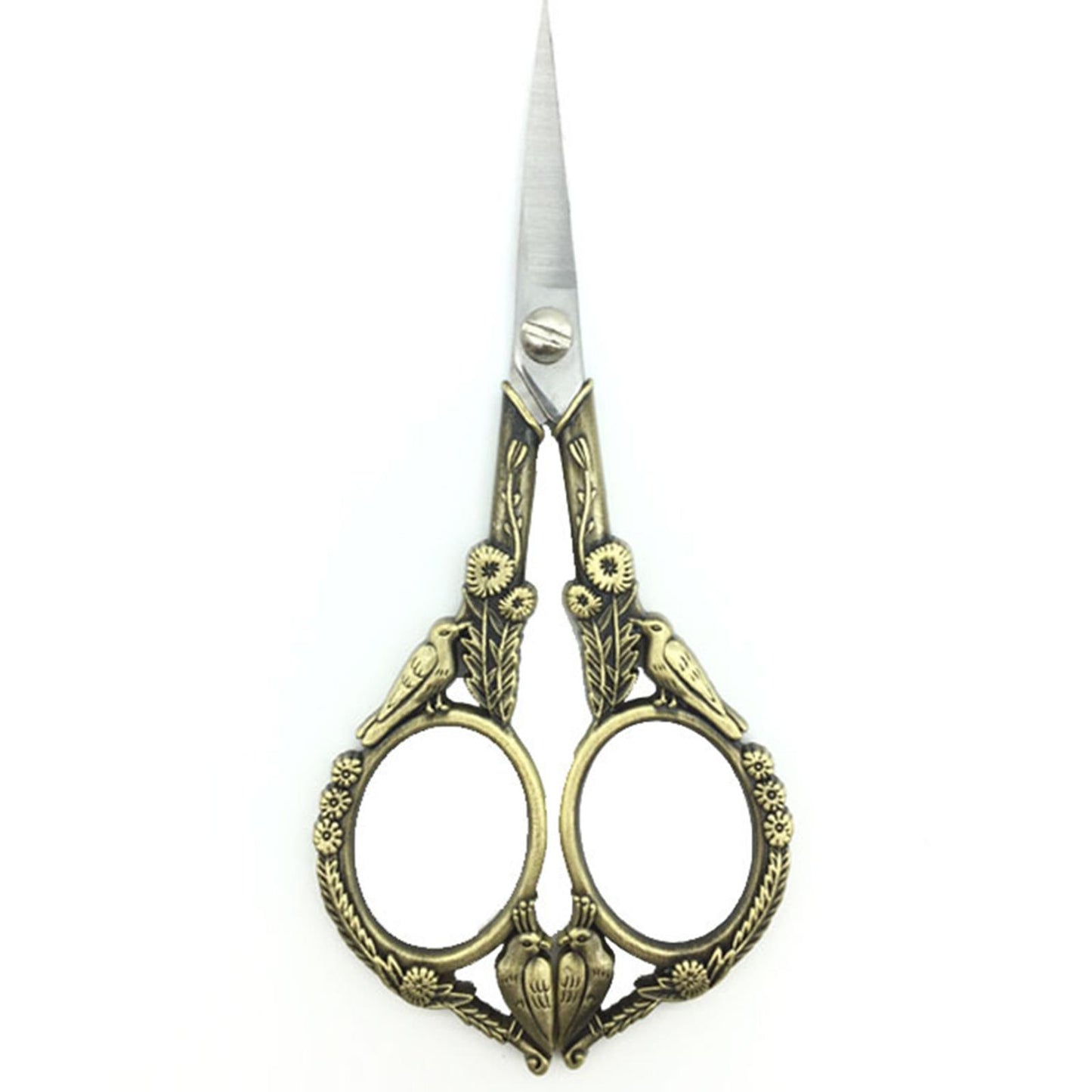 Retro Cross Stitch Scissors Stainless Steel Tailor Sewing Scissors (Bronze)