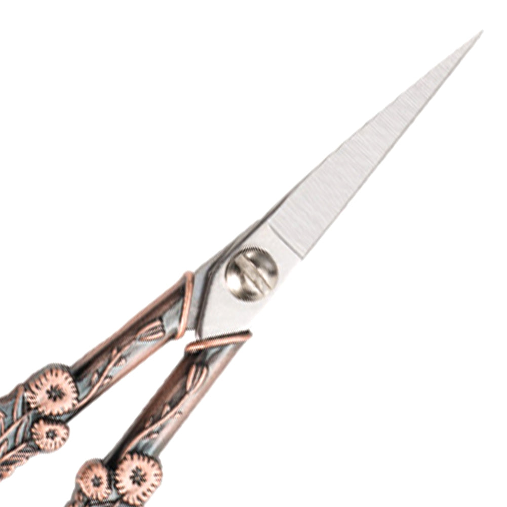 Retro Cross Stitch Scissors Stainless Steel Tailor Sewing Scissors (Copper )