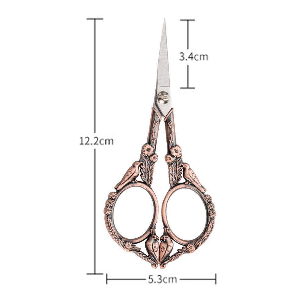 Retro Cross Stitch Scissors Stainless Steel Tailor Sewing Scissors (Copper )